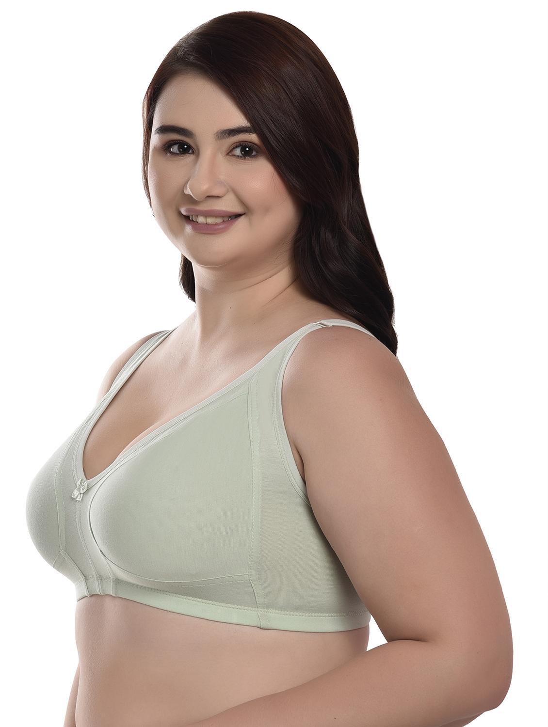women solid full coverage plus size bra - 21639058 - Standard Image - 2