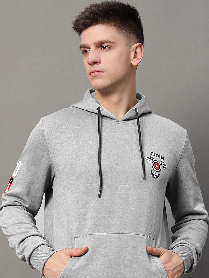 men long sleeves placement print sweatshirt - 21639224 -  Standard Image - 2