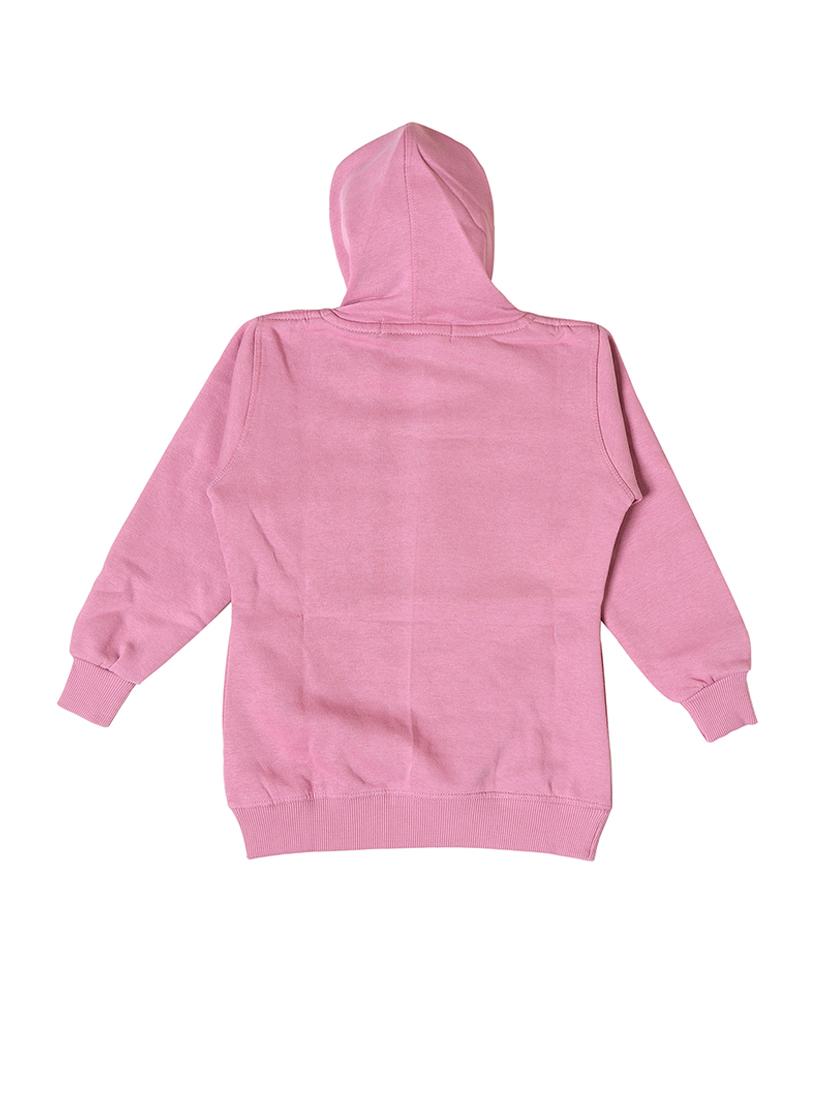 girls typographic long sleeve hooded sweatshirt - 21639244 - Standard Image - 2