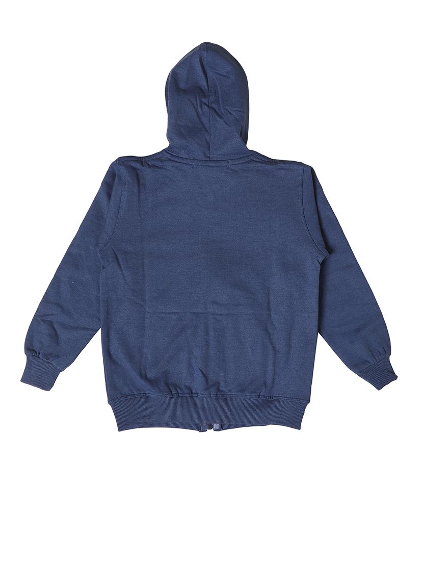 girls typographic hoodie with zip-up - 21639246 - Standard Image - 2