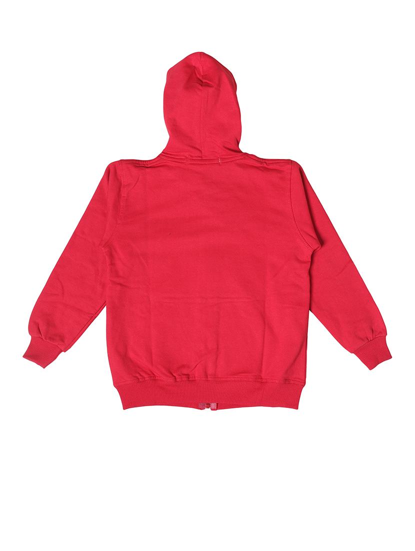 girls typographic hoodie with zip-up - 21639248 - Standard Image - 2