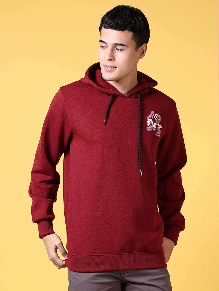 men back print long sleeve sweatshirt