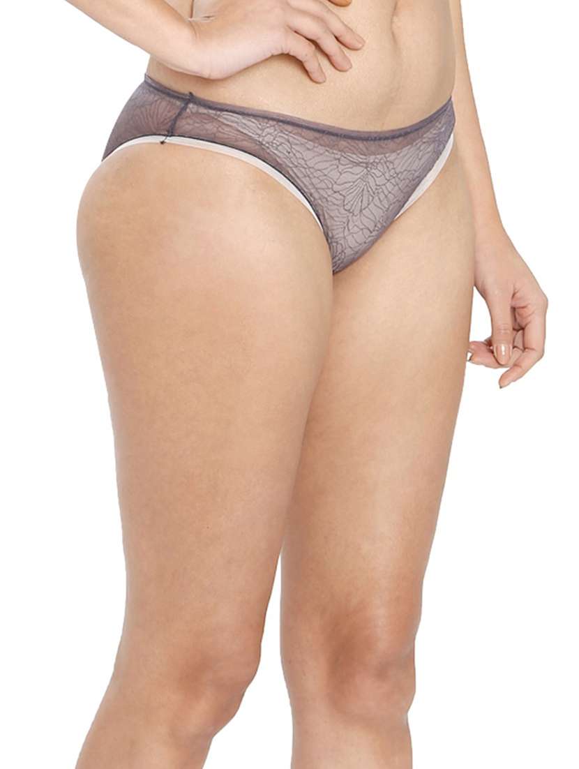 women grey lace bikini panty - 21639689 -  Standard Image - 2