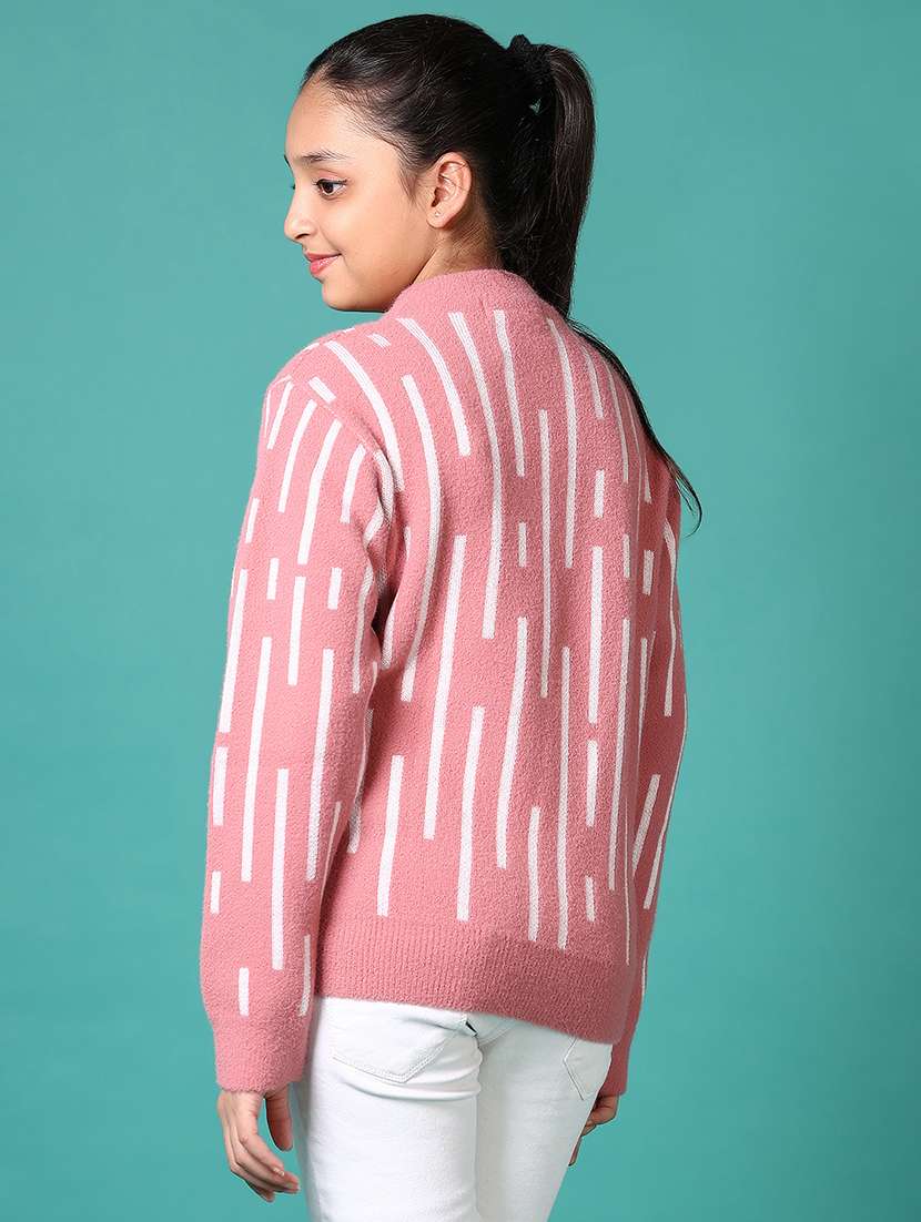 girls self designed long sleeve sweater - 21639777 - Standard Image - 2