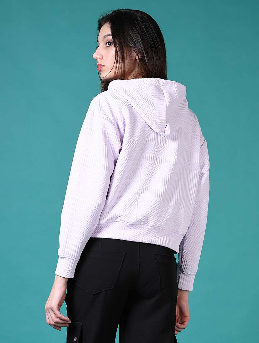 women self designed hooded sweatshirt - 21639788 -  Standard Image - 2