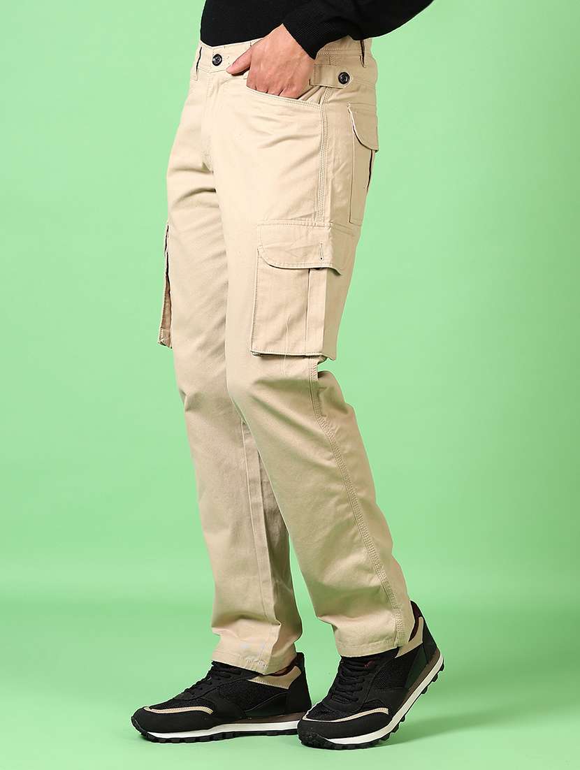 men mid rise solid cargo - 21639805 -  Standard Image - 2