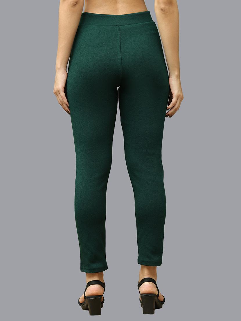 women pack of 2 plain woolen pants - 21639955 - Standard Image - 2