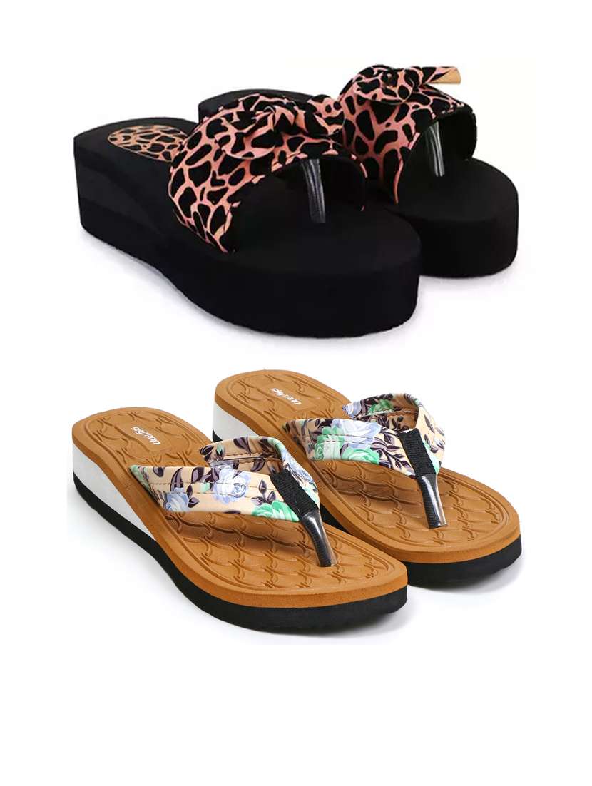 women pack of 2 comfy lounge flip-flops