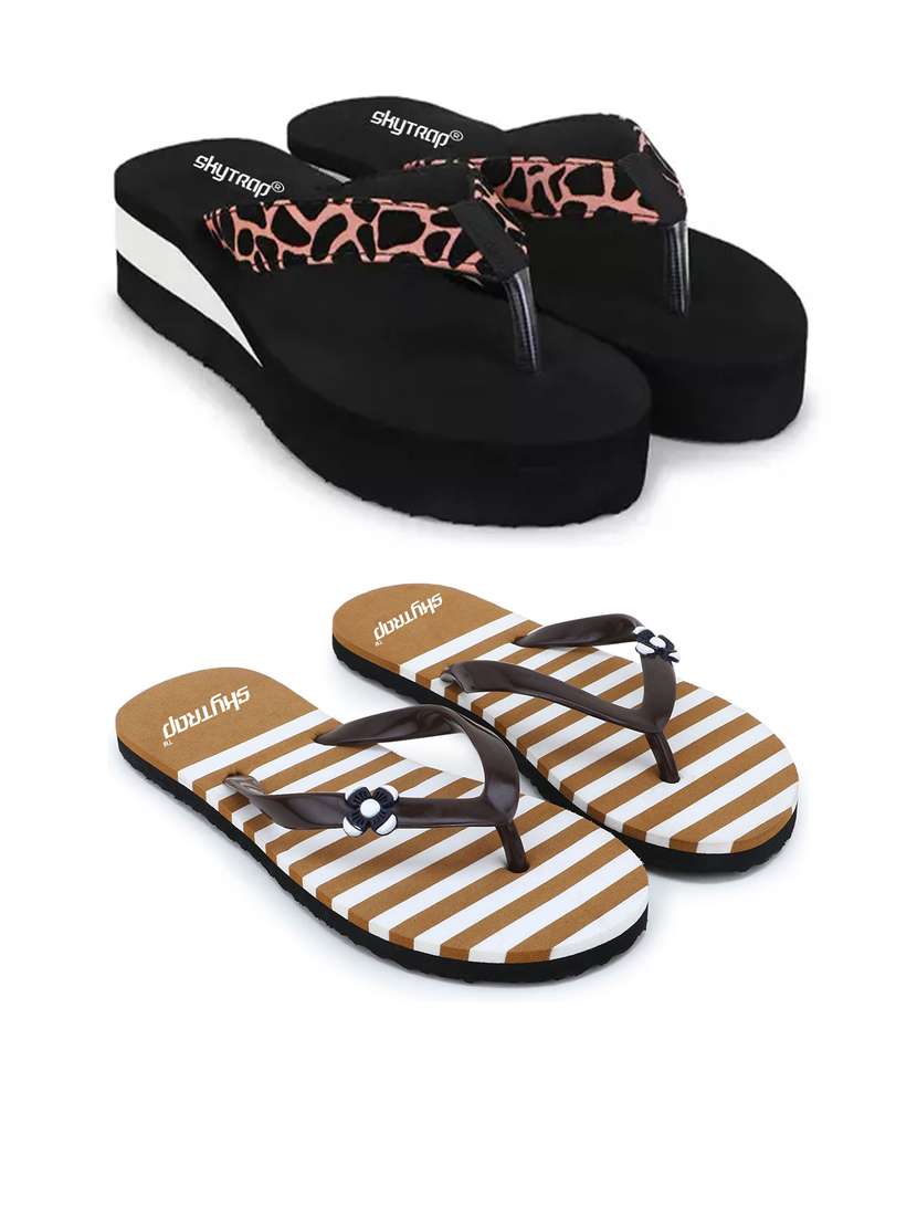 women pack of 2 comfy lounge flip-flops