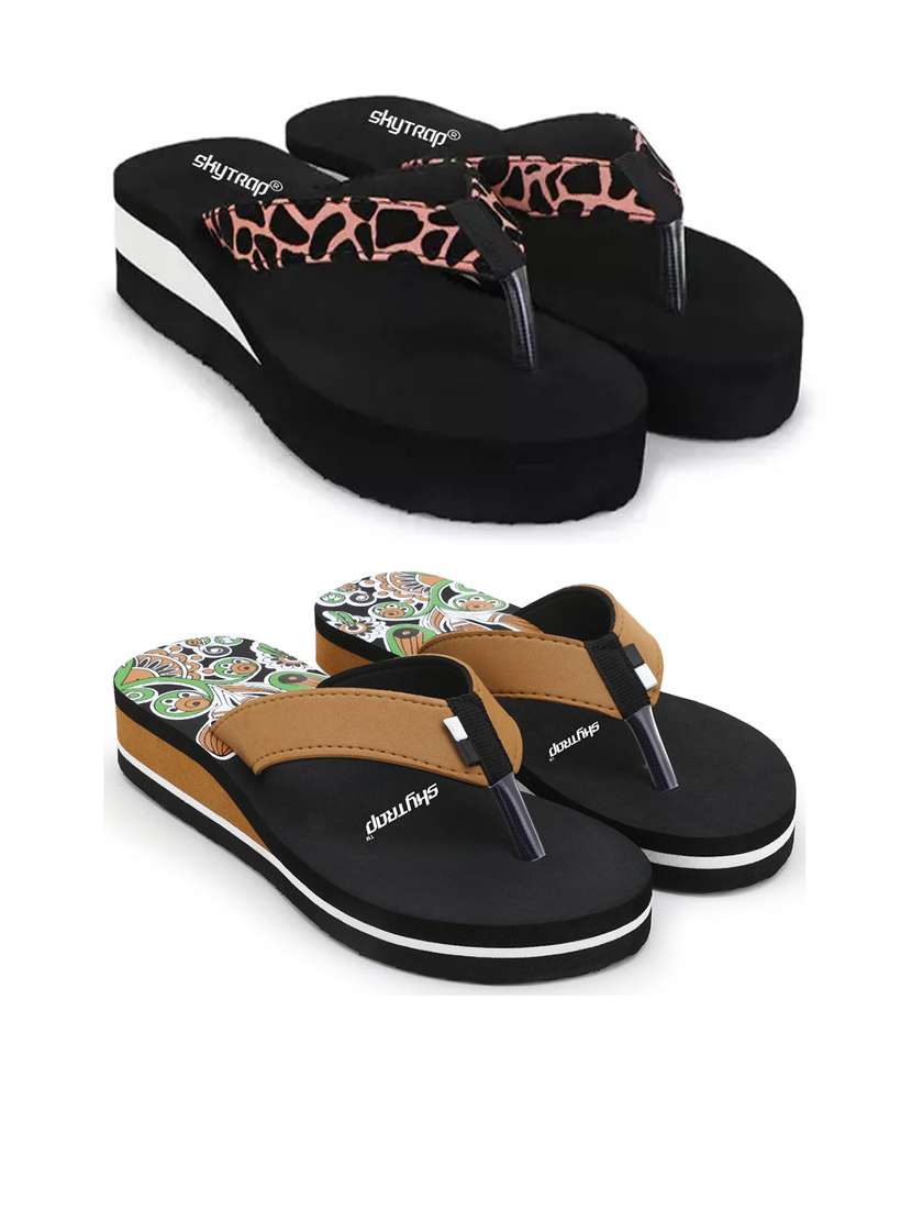 women pack of 2 comfy lounge flip-flops