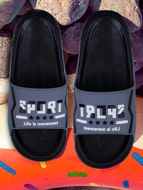 men printed slider flip flop - 21641112 -  Standard Image - 0