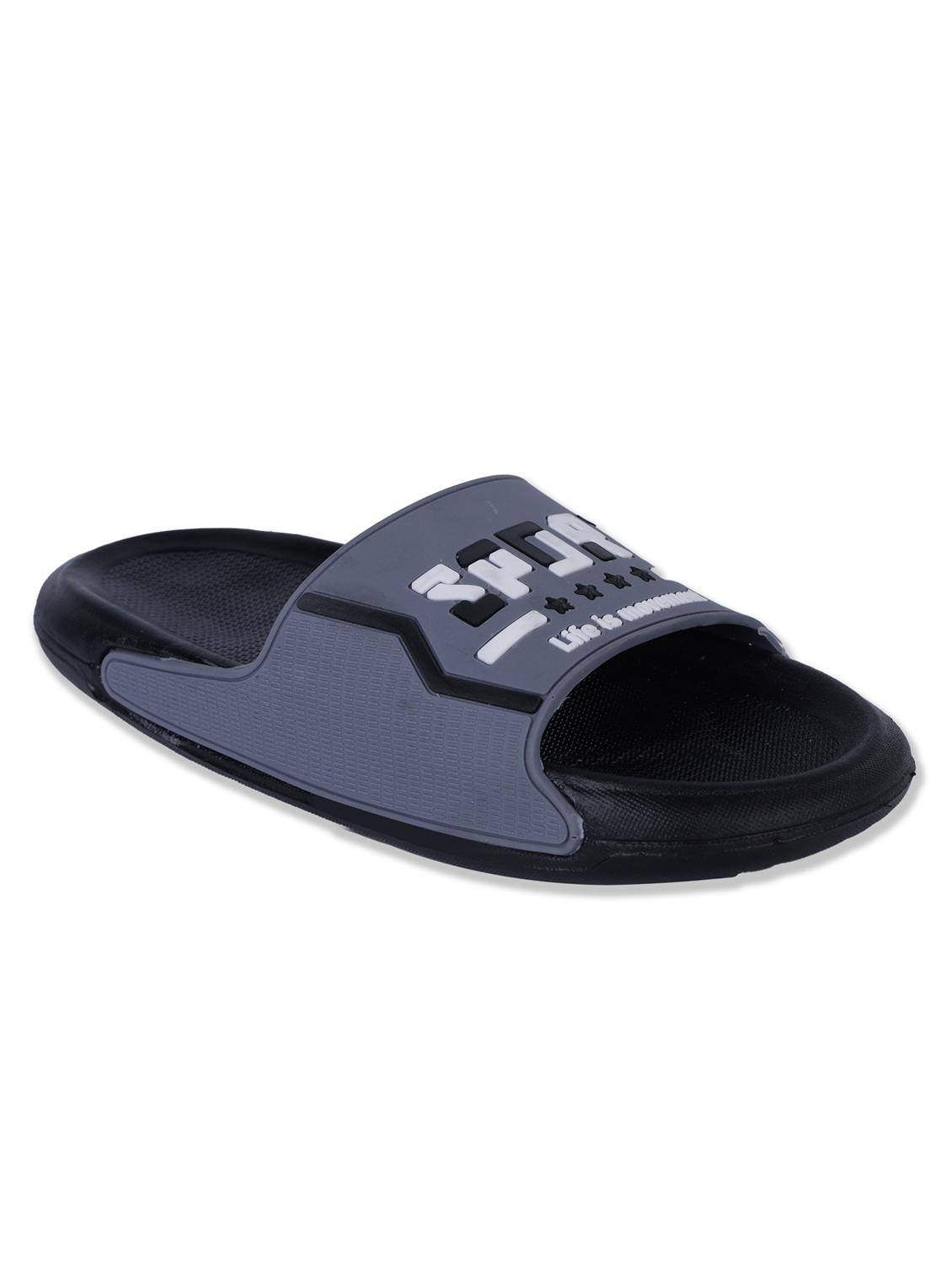 men printed slider flip flop - 21641112 - Standard Image - 2