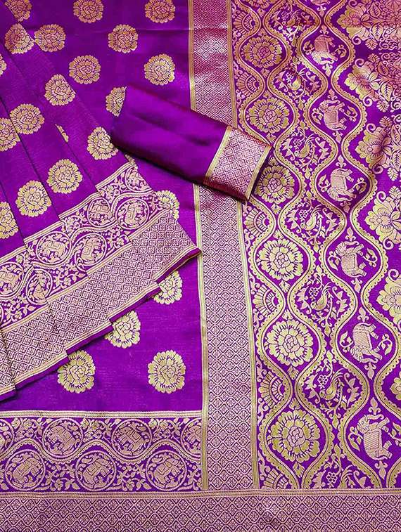women self design banarasi saree with blouse - 21641305 - Standard Image - 2