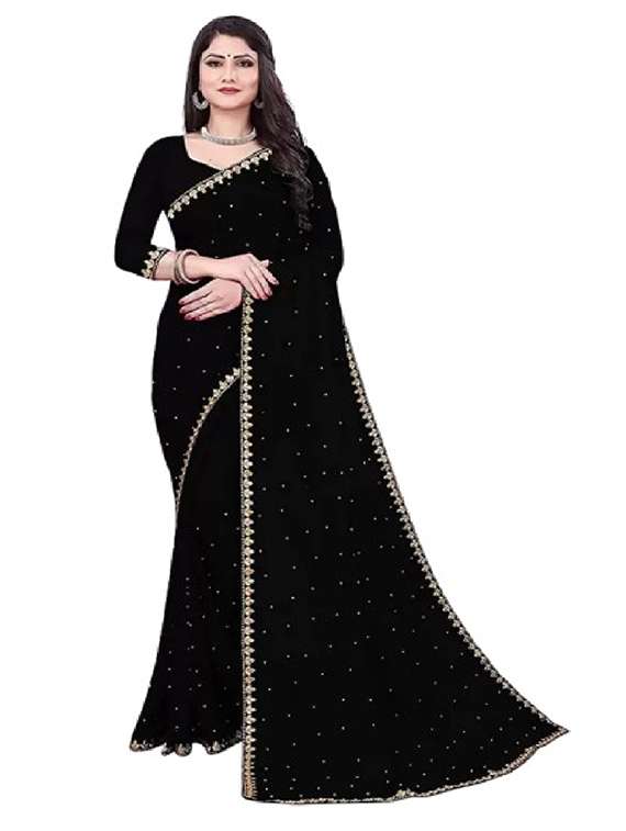 women pack of 2 party wear combo sarees with blouse - 21641313 -  Standard Image - 2