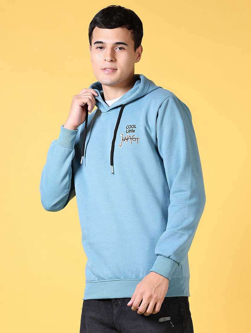 men long sleeve regular fit hooded sweatshirt - 21641412 -  Standard Image - 2