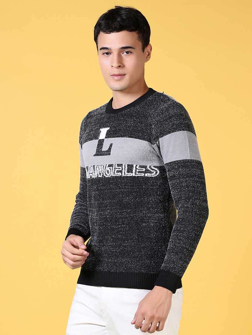 men long sleeves color block pullovers - 21641437 -  Standard Image - 2