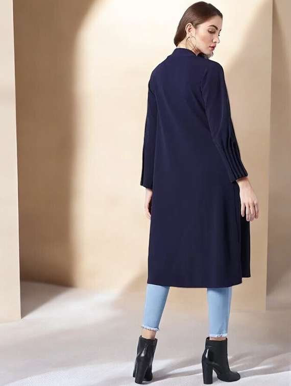 women blue solid long sleeve regular shrug - 21641486 -  Standard Image - 2
