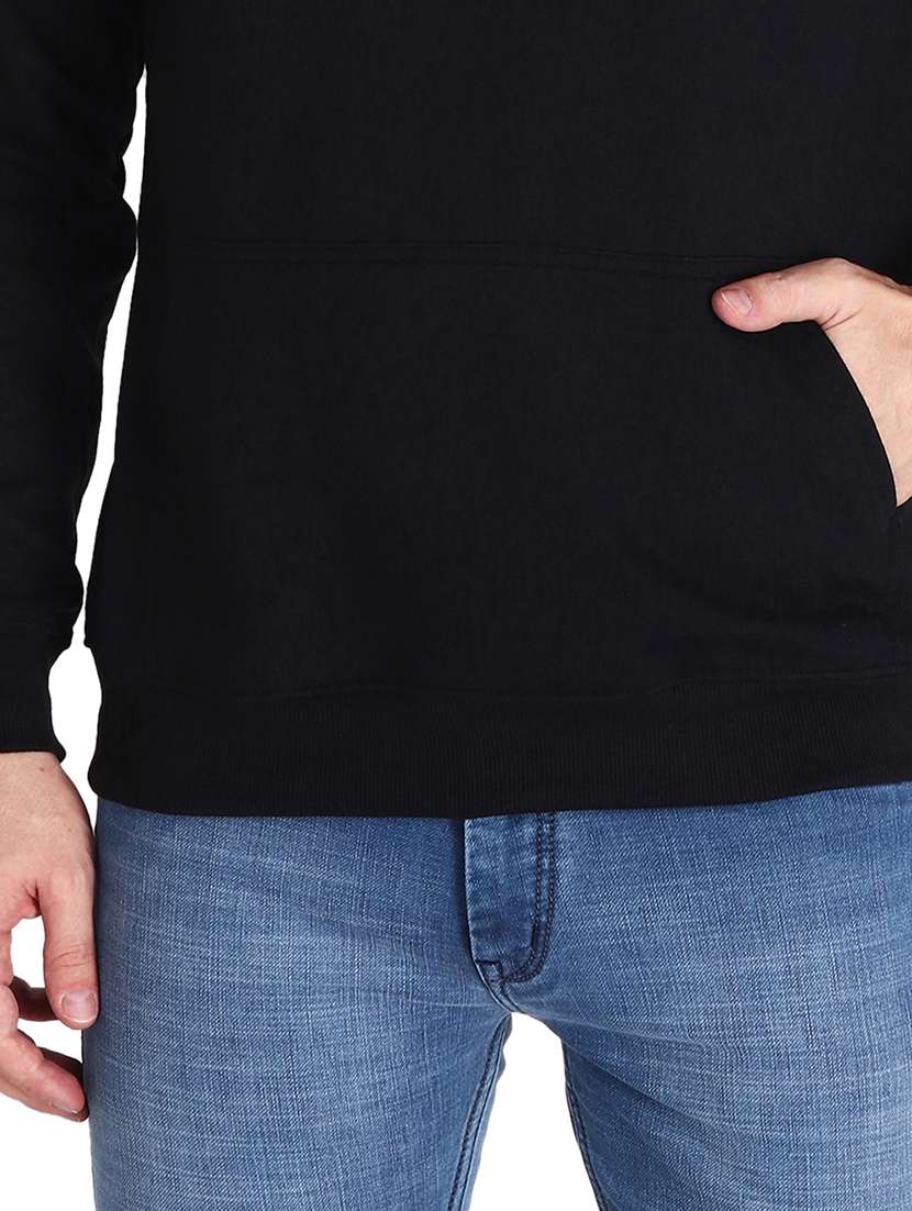 men front print hooded neck sweatshirt - 21641718 - Standard Image - 2
