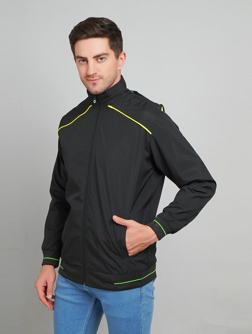 men solid long sleeve casual jacket - 21642264 -  Zoom Image - 0