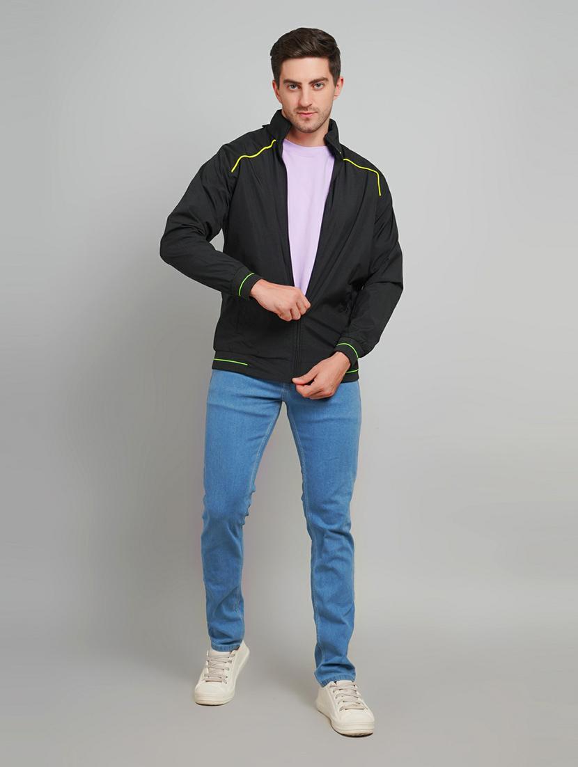 men solid long sleeve casual jacket - 21642264 - Standard Image - 2