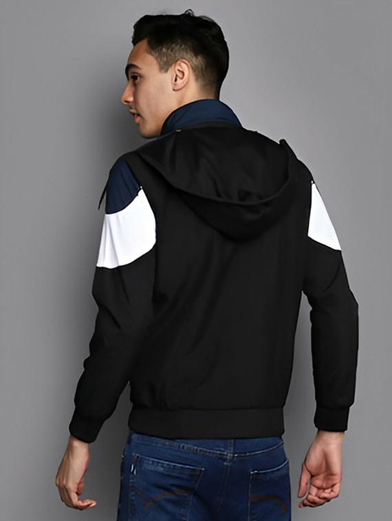 men color block long sleeve casual jacket - 21642321 - Standard Image - 2