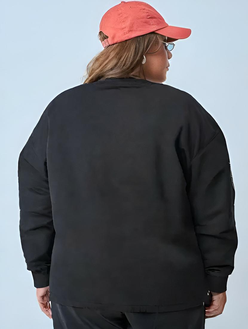 women color block long sleeve bomber jacket - 21642379 - Standard Image - 2