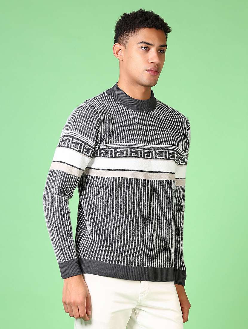 men long sleeves self design pullovers - 21642663 -  Standard Image - 2