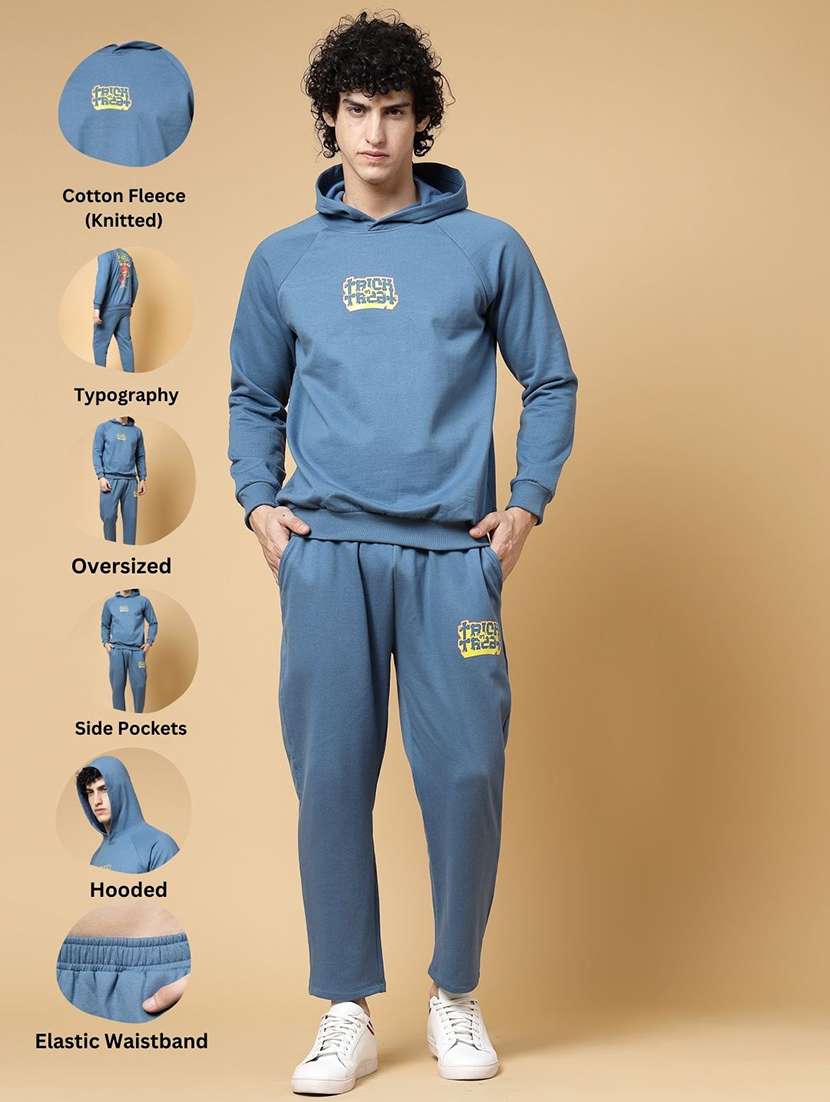 men front & back printed full length track suit