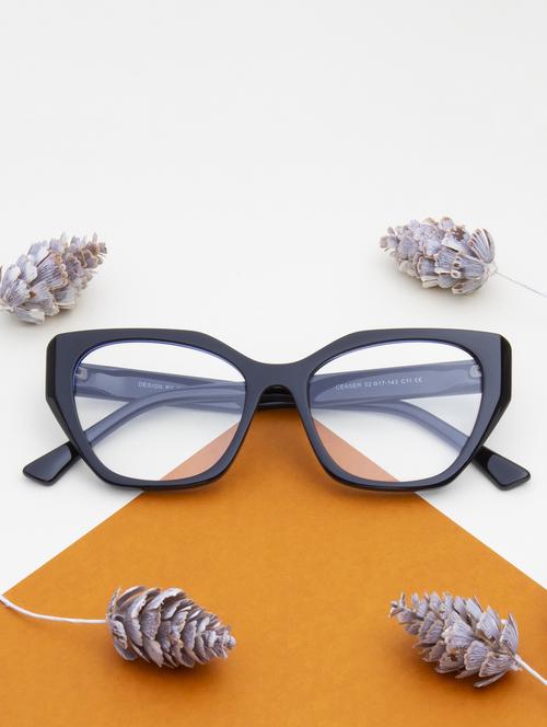 ted smith cat-eye black acetate spectacles frame for womens - 21642706 -  Standard Image - 0