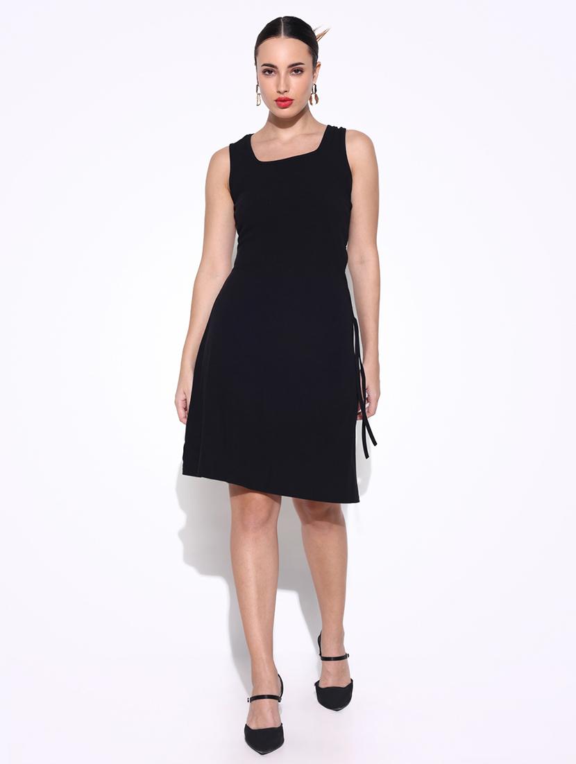 women solid sleeveless a-line dress - 21643134 - Zoom Image - 0