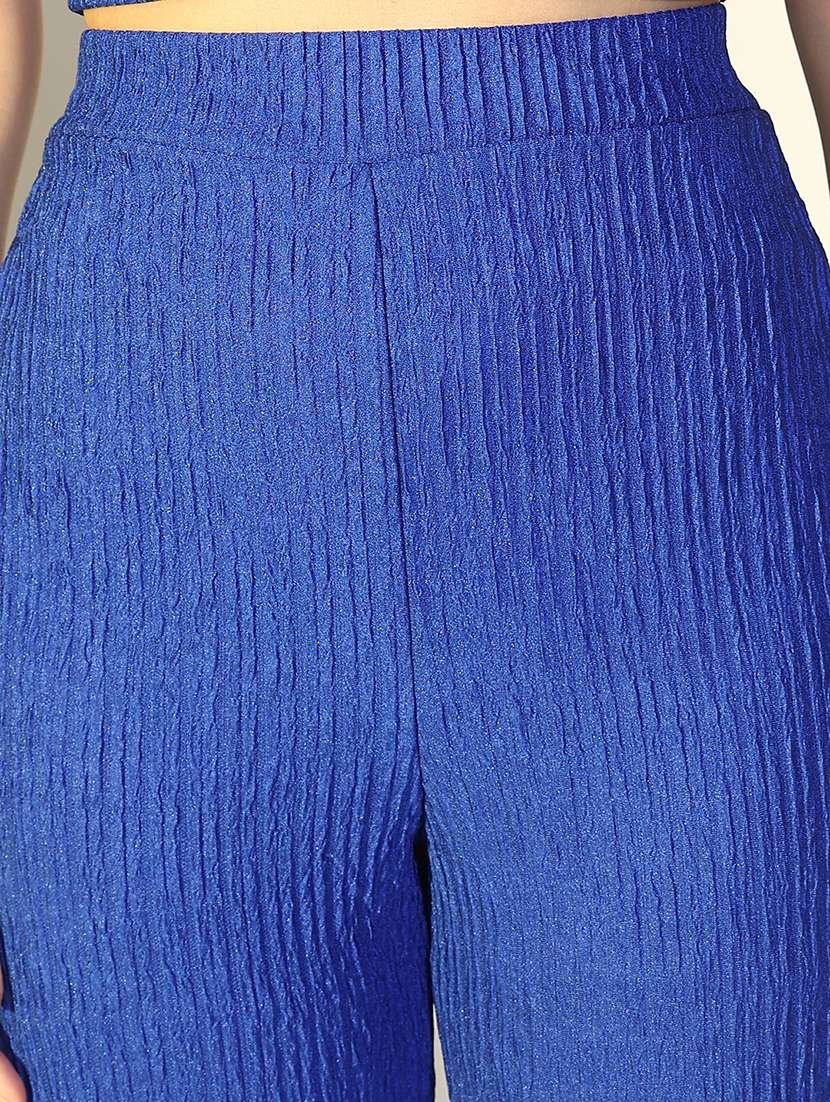 women solid top and trouser co-ord set - 21643283 -  Standard Image - 7