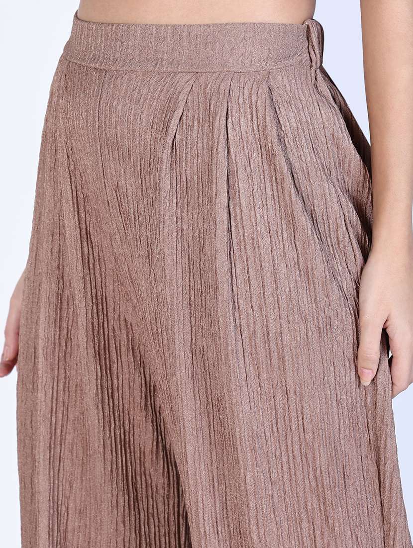 women solid top and palazzo co-ord set - 21643290 -  Standard Image - 7