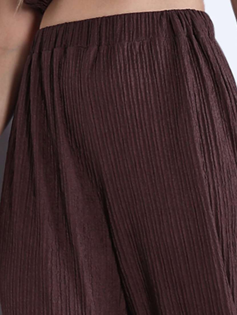 women solid top and trouser co-ord set - 21643293 -  Standard Image - 7