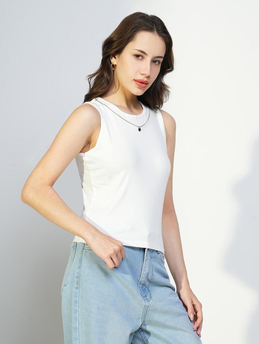 women white solid top with long sleeves shirt - 21643432 - Standard Image - 2