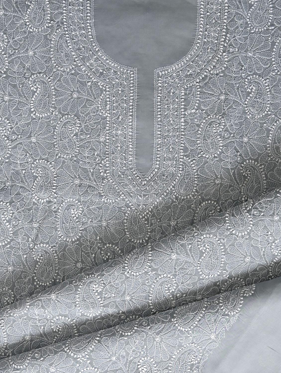 women chikankari work unstitched suit set - 21643600 - Standard Image - 2
