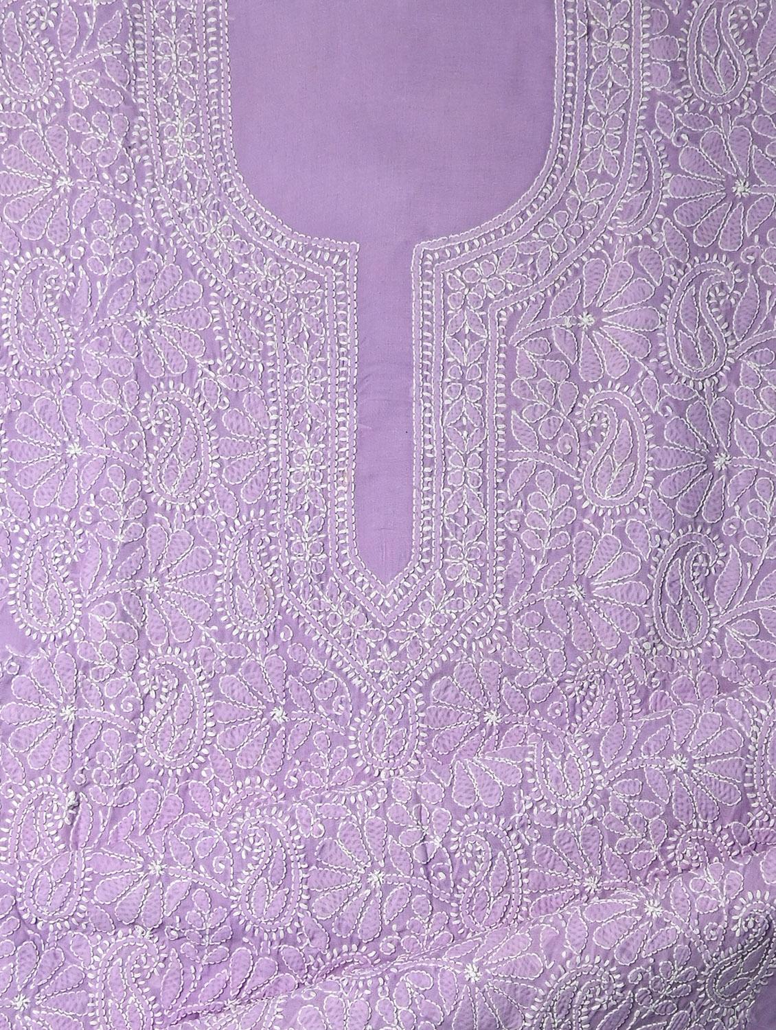 women chikankari work unstitched suit set - 21643601 - Standard Image - 2