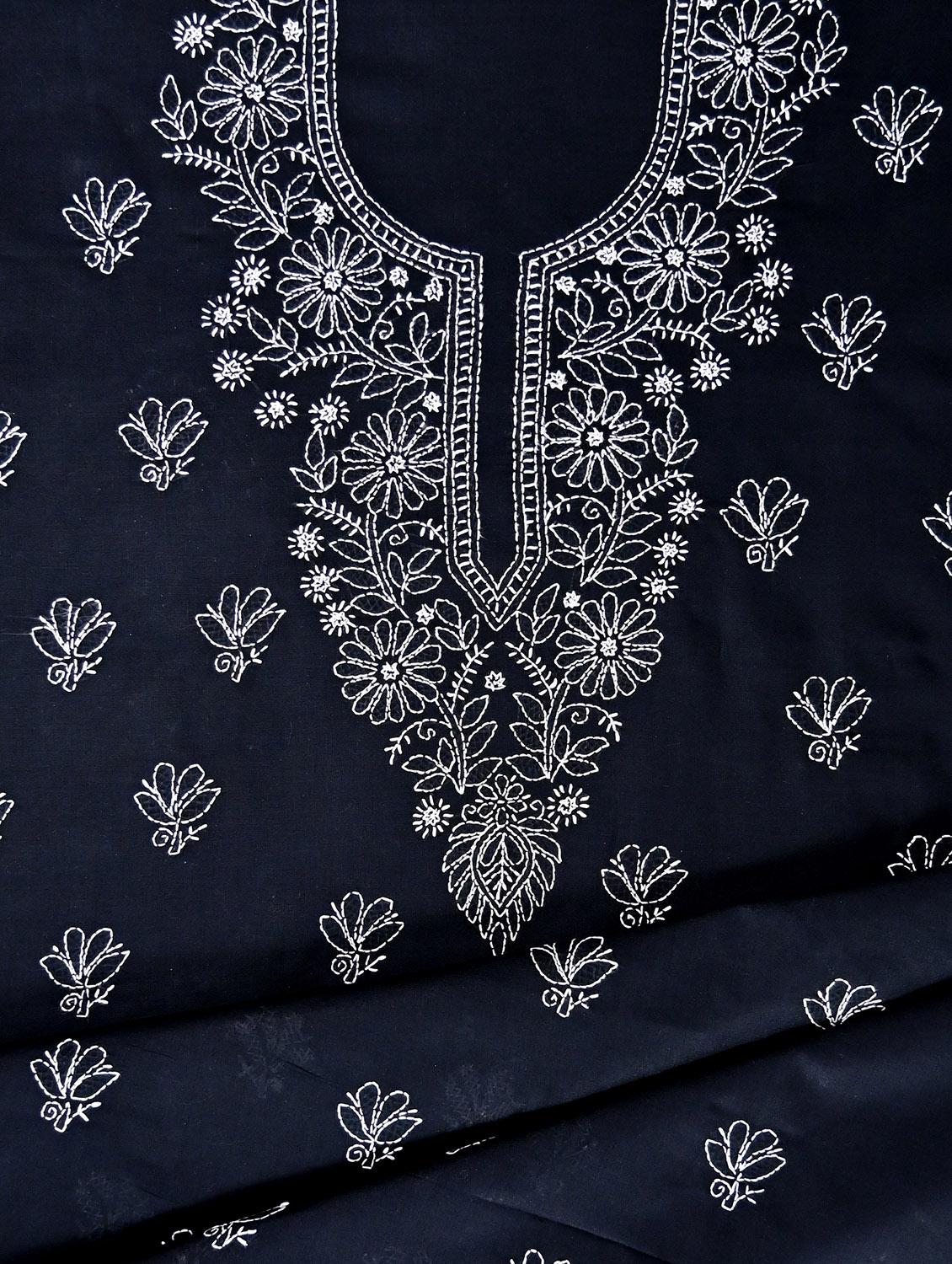 women chikankari work unstitched suit set - 21643646 - Standard Image - 2