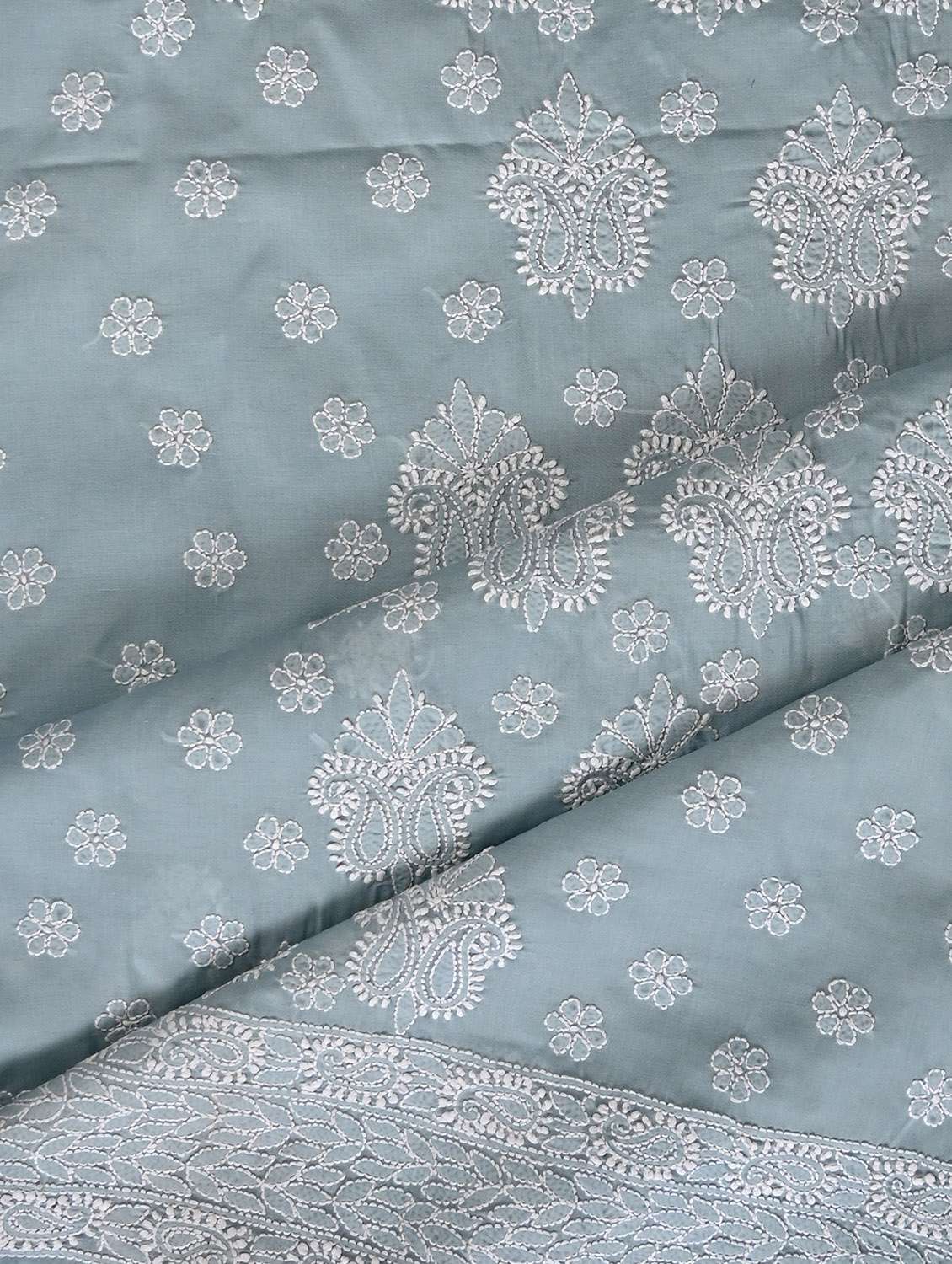 women chikankari work unstitched suit set - 21643665 -  Standard Image - 2