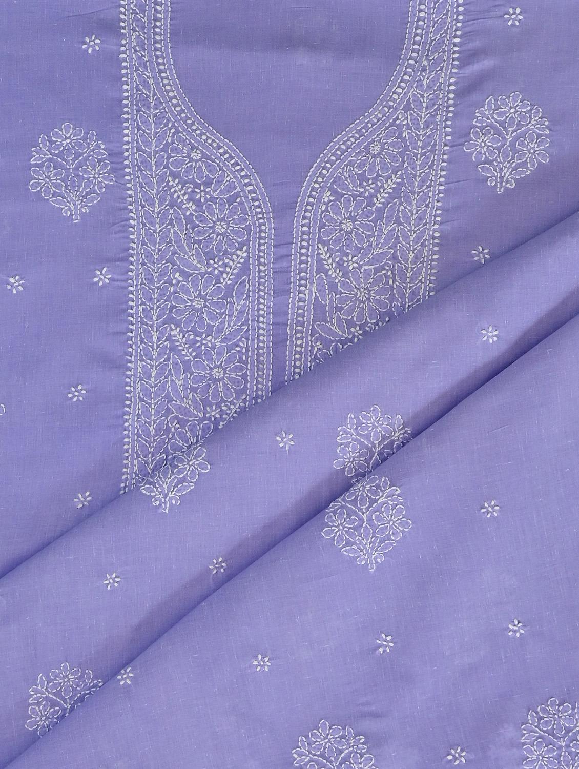 women chikankari work unstitched suit set - 21643675 - Standard Image - 2