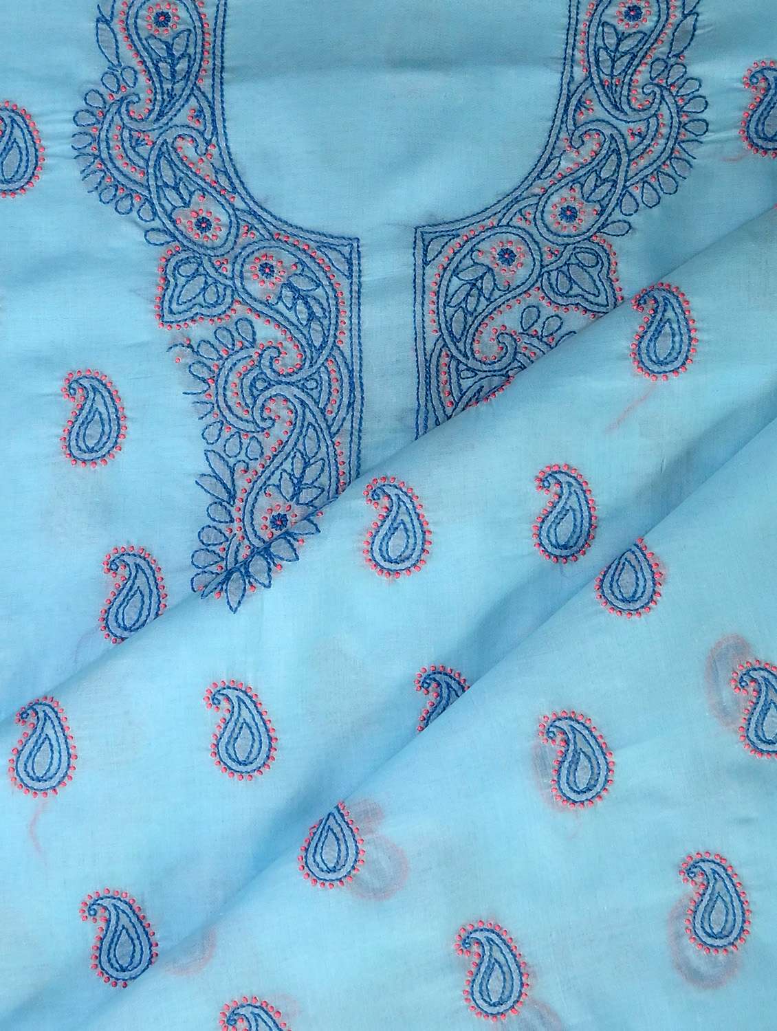 women chikankari work unstitched suit set - 21643681 - Standard Image - 2