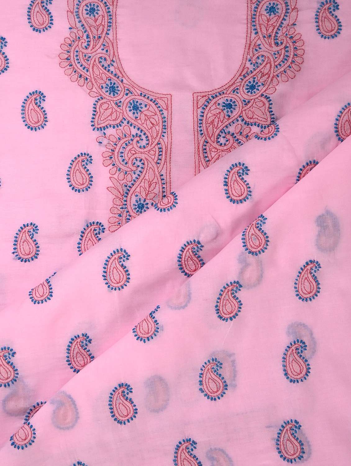 women chikankari work unstitched suit set - 21643684 - Standard Image - 2