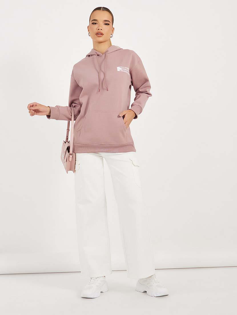 women front & back print long sleeve sweatshirt - 21643738 - Standard Image - 2