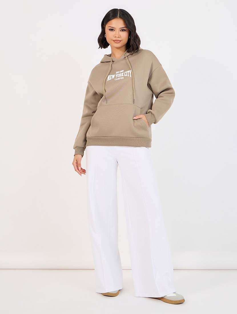 women front & back print long sleeve sweatshirt - 21643739 -  Standard Image - 2