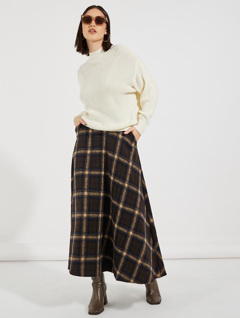 women solid long sleeves pullover - 21643819 - Standard Image - 2