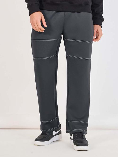 men mid rise solid ankle length track pant - 21643851 - Standard Image - 0