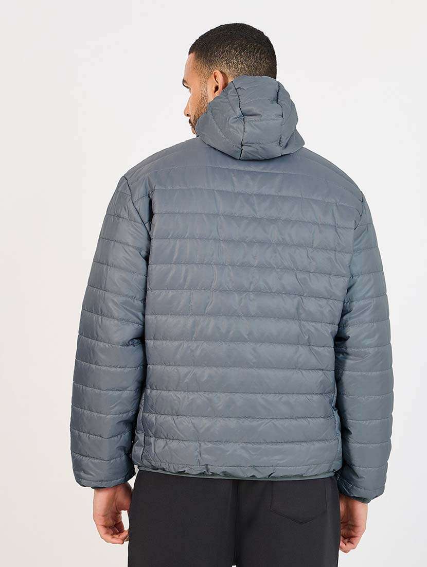 men long sleeves solid quilted jacket - 21643891 -  Standard Image - 2