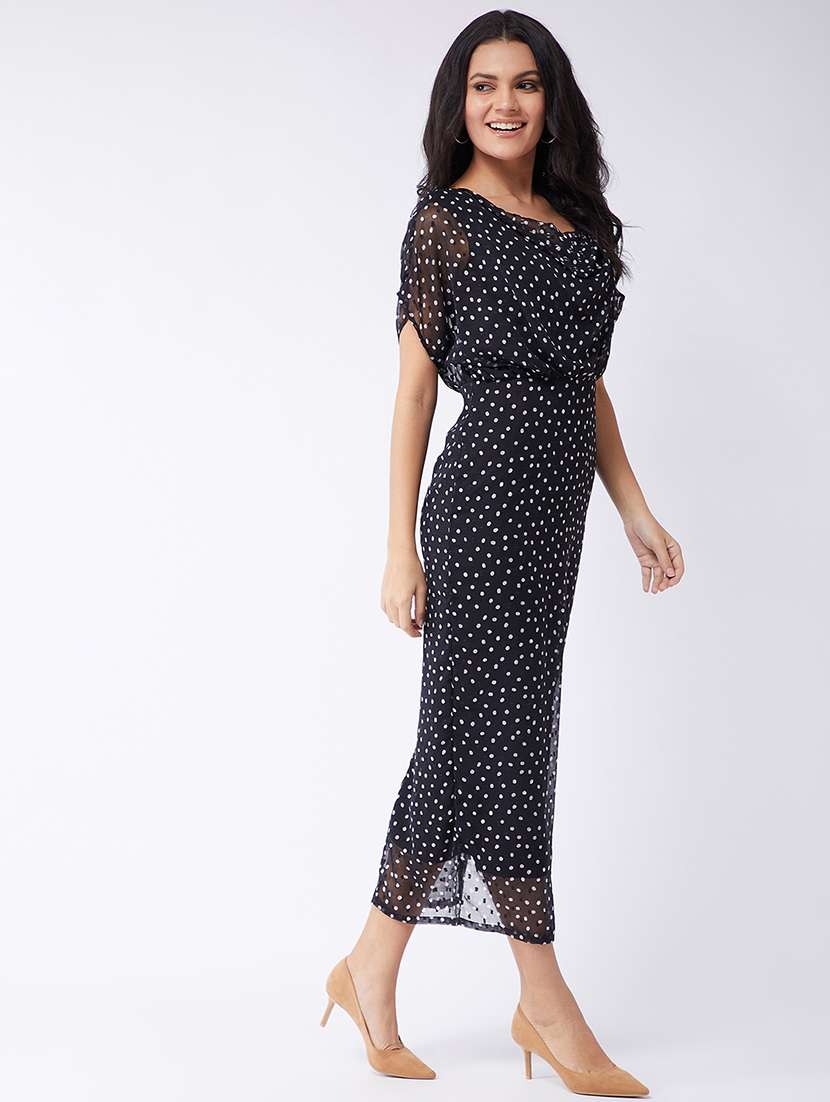 women polka dots print sheath dress - 21644015 - Standard Image - 2