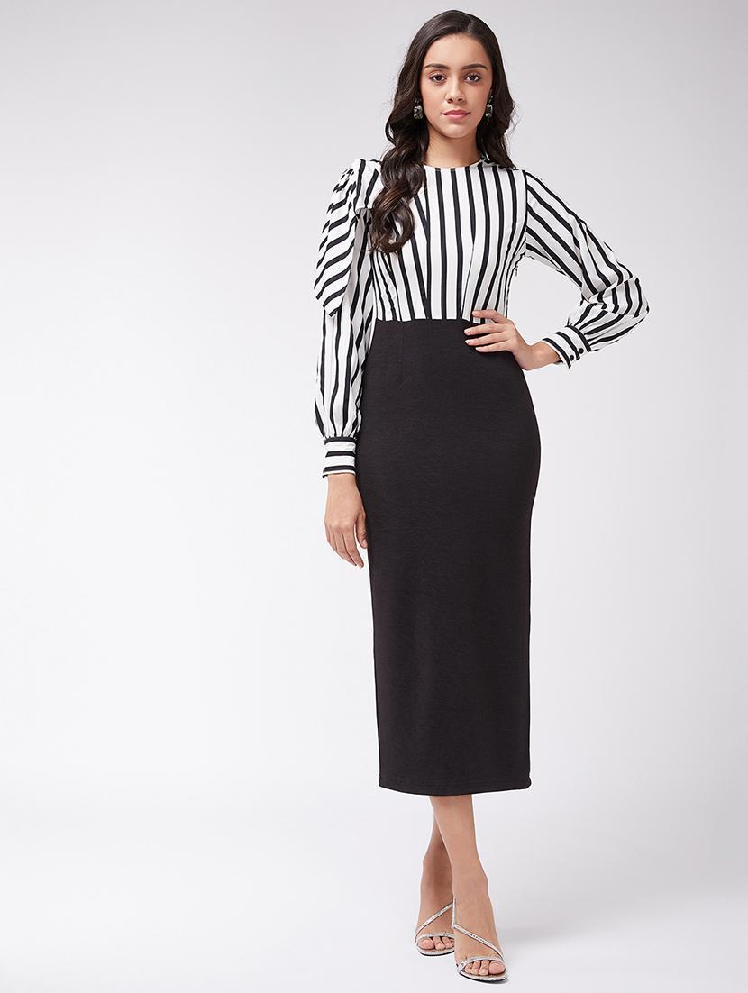 women striped bodycon dress - 21644016 - Zoom Image - 0