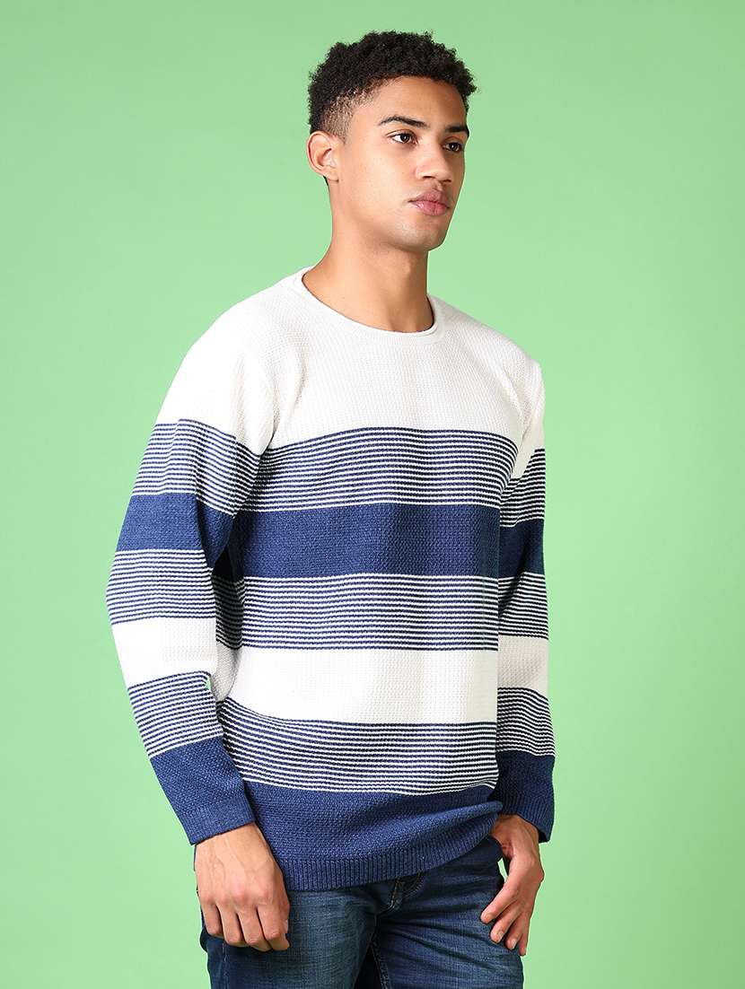 men long sleeves striped pullover - 21644098 -  Standard Image - 2