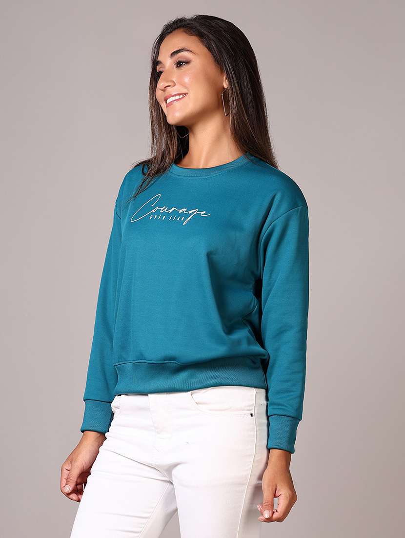 women printed long sleeves sweatshirt - 21644173 -  Standard Image - 2